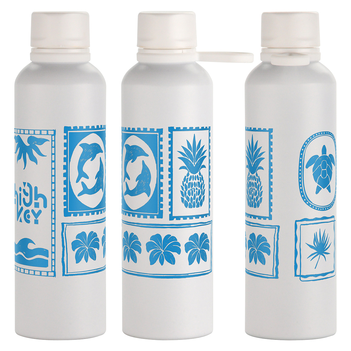 Avento 25 oz Recycled Aluminum Bottle with Silicone Loop 1