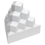 Pyramid Stack Puzzle Set - White Pyramid Stack Puzzle Set - White