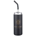 Sirena 20 oz Vacuum Insulated Tumbler with Straw - Black Sirena 20 oz Vacuum Insulated Tumbler with Straw - Black
