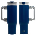 NAYAD® Genesis 40 oz Stainless Steel Double-Wall Mug with Foldable Handle - Navy Blue NAYAD® Genesis 40 oz Stainless Steel Double-Wall Mug with Foldable Handle - Navy Blue