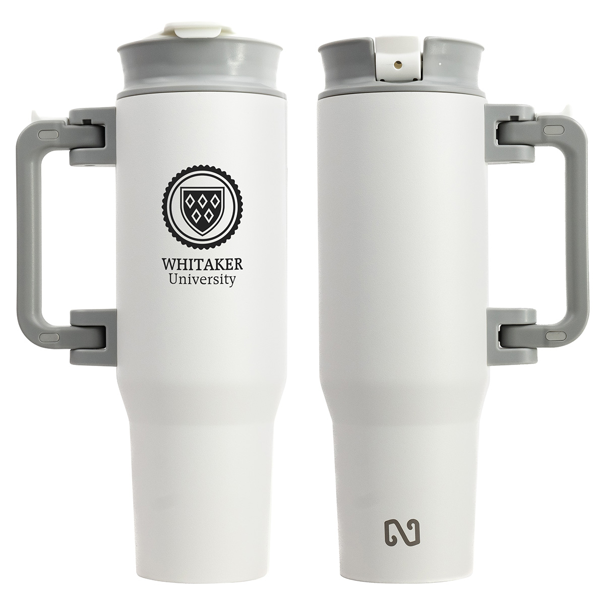 NAYAD® Genesis 40 oz Stainless Steel Double-Wall Mug with Foldable Handle 1