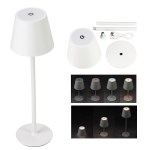 Illume Rechargeable Touch-Control Mini Desk Lamp - White Illume Rechargeable Touch-Control Mini Desk Lamp - White