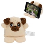 Phone Pals™ Weighted Plush Phone Holder - Pug 2 Phone Pals™ Weighted Plush Phone Holder - Pug 2