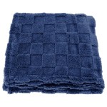 Riviera Soft-Plush Checkerboard Blanket - Navy Blue Riviera Soft-Plush Checkerboard Blanket - Navy Blue