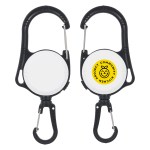 Waypoint Retractable & Lockable Dual Carabiner - White Waypoint Retractable & Lockable Dual Carabiner - White
