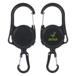 Waypoint Retractable & Lockable Dual Carabiner - Black Waypoint Retractable & Lockable Dual Carabiner - Black