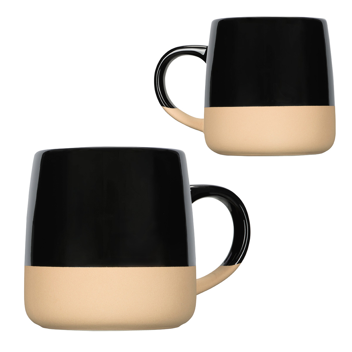 Artisan 15 oz Ceramic Mug w/ Clay Base 1