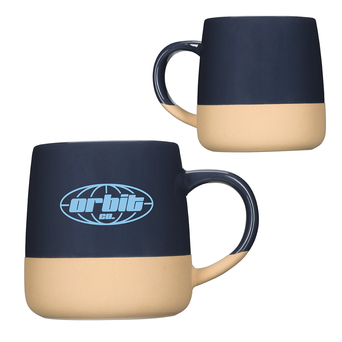 Artisan 15 oz Ceramic Mug w/ Clay Base 1
