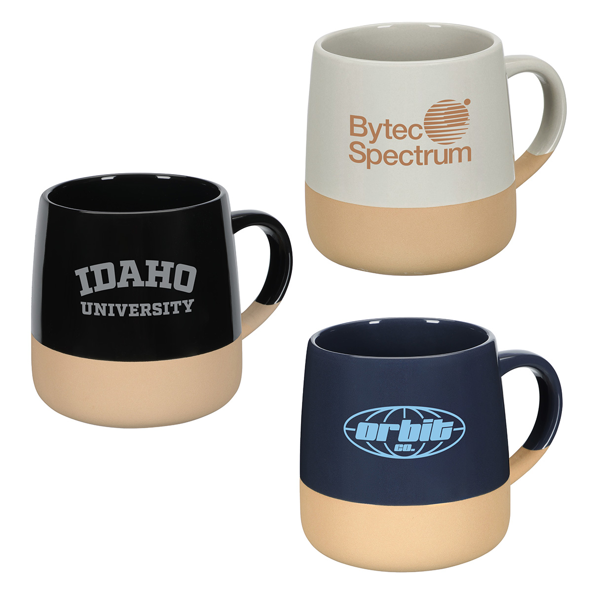 Artisan 15 oz Ceramic Mug w/ Clay Base 1