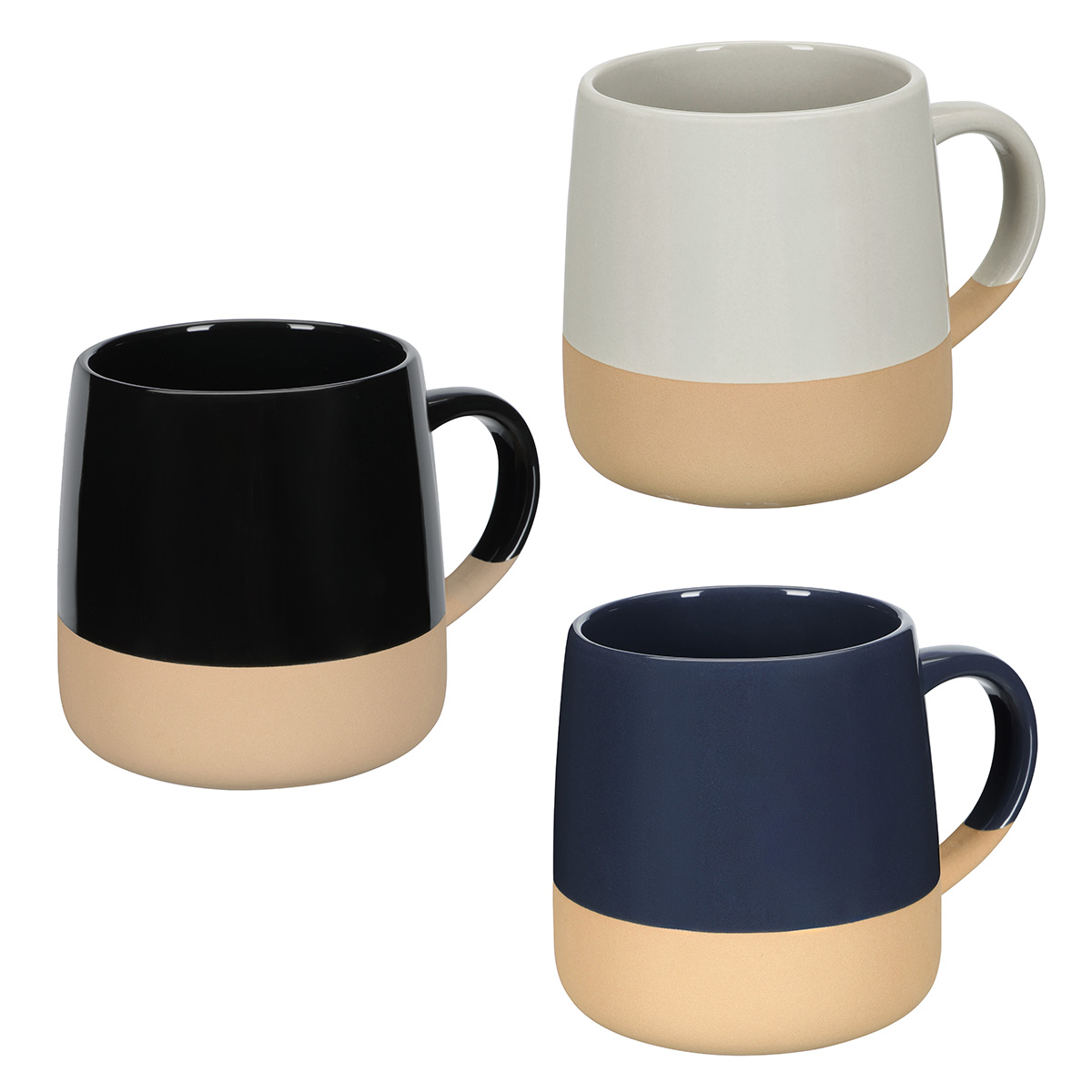 Artisan 15 oz Ceramic Mug w/ Clay Base 1