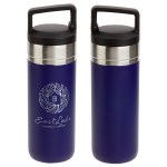 Dante 20 oz Vacuum Insulated Bottle with Carabiner Lid - Navy Blue Dante 20 oz Vacuum Insulated Bottle with Carabiner Lid - Navy Blue