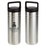 Dante 20 oz Vacuum Insulated Bottle with Carabiner Lid - Silver Dante 20 oz Vacuum Insulated Bottle with Carabiner Lid - Silver