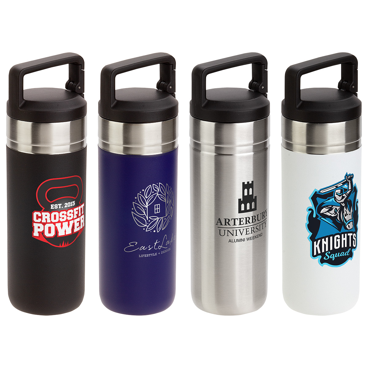 Dante 20 oz Vacuum Insulated Bottle with Carabiner Lid 1