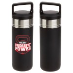 Dante 20 oz Vacuum Insulated Bottle with Carabiner Lid - Black Dante 20 oz Vacuum Insulated Bottle with Carabiner Lid - Black