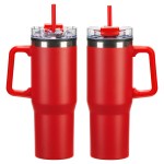 Oceanic 30 oz Stainless Steel/Polypropylene Mug with Color-Matching Handle - Red Oceanic 30 oz Stainless Steel/Polypropylene Mug with Color-Matching Handle - Red
