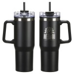 Oceanic 30 oz Stainless Steel/Polypropylene Mug with Color-Matching Handle - Black Oceanic 30 oz Stainless Steel/Polypropylene Mug with Color-Matching Handle - Black