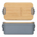 Chuckwagon Stackable Lunch Box With Bamboo Lid & Utensils - Gray Chuckwagon Stackable Lunch Box With Bamboo Lid & Utensils - Gray