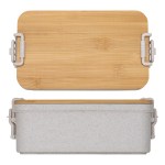 Chuckwagon Stackable Lunch Box With Bamboo Lid & Utensils - Natural Chuckwagon Stackable Lunch Box With Bamboo Lid & Utensils - Natural