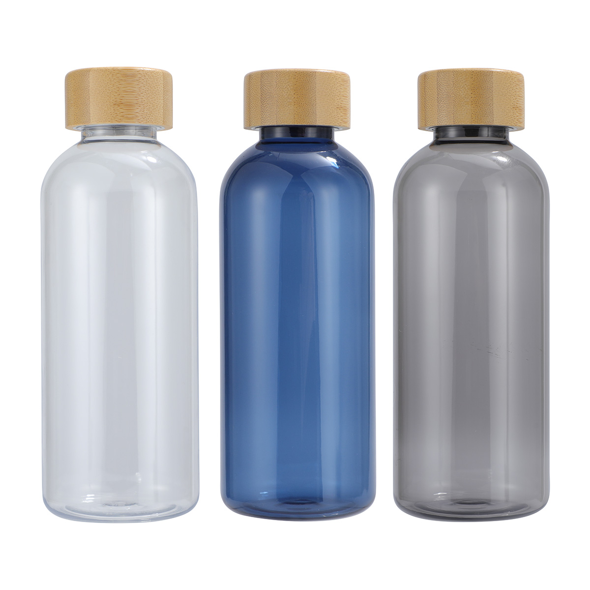 Vida 22 oz RPET Reusable Sports Bottle w/ Bamboo Lid 1