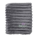 BeWell™ Parlor Soft Stripe Cuddle Blanket - Dark Gray BeWell™ Parlor Soft Stripe Cuddle Blanket - Dark Gray