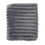 BeWell™ Parlor Soft Stripe Cuddle Blanket - Dark Gray BeWell™ Parlor Soft Stripe Cuddle Blanket - Dark Gray