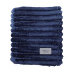 BeWell™ Parlor Soft Stripe Cuddle Blanket - Navy Blue BeWell™ Parlor Soft Stripe Cuddle Blanket - Navy Blue