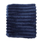 BeWell™ Parlor Soft Stripe Cuddle Blanket - Navy Blue BeWell™ Parlor Soft Stripe Cuddle Blanket - Navy Blue