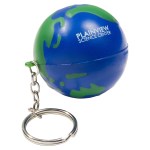 Earthball Stress Reliever Key Chain - Blue/Green Earthball Stress Reliever Key Chain - Blue/Green
