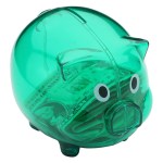 Piggy Bank - Translucent Green Piggy Bank - Translucent Green