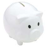 Piggy Bank - White Piggy Bank - White