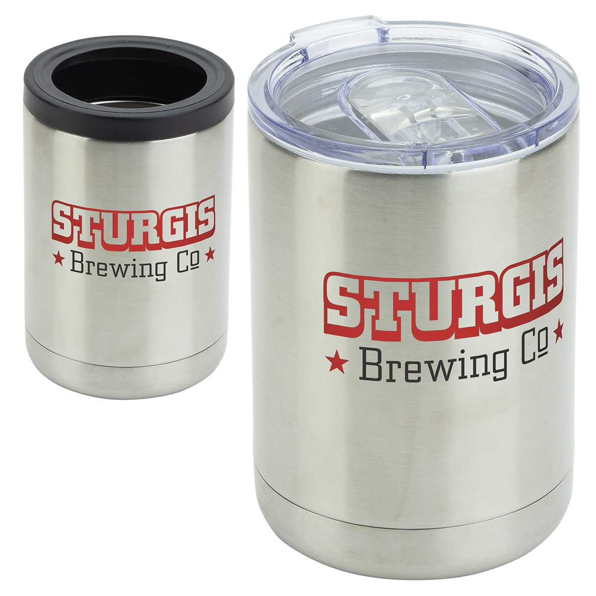 Coventry 12 oz Vacuum Insulated Stainless Steel Tumbler + Can Cooler 1