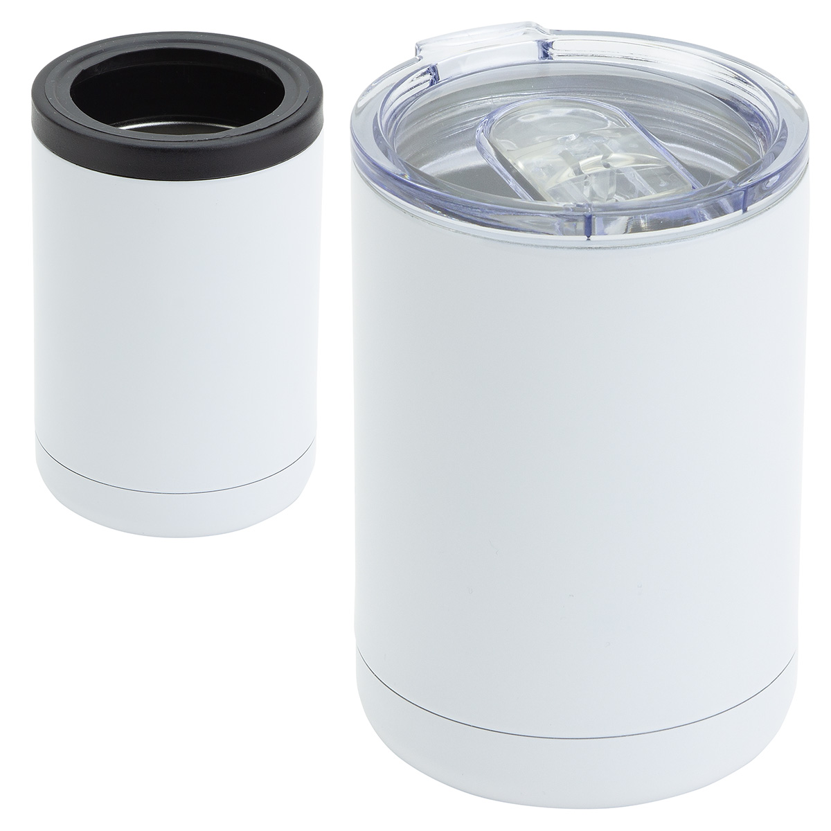Coventry 12 oz Vacuum Insulated Stainless Steel Tumbler + Can Cooler 1
