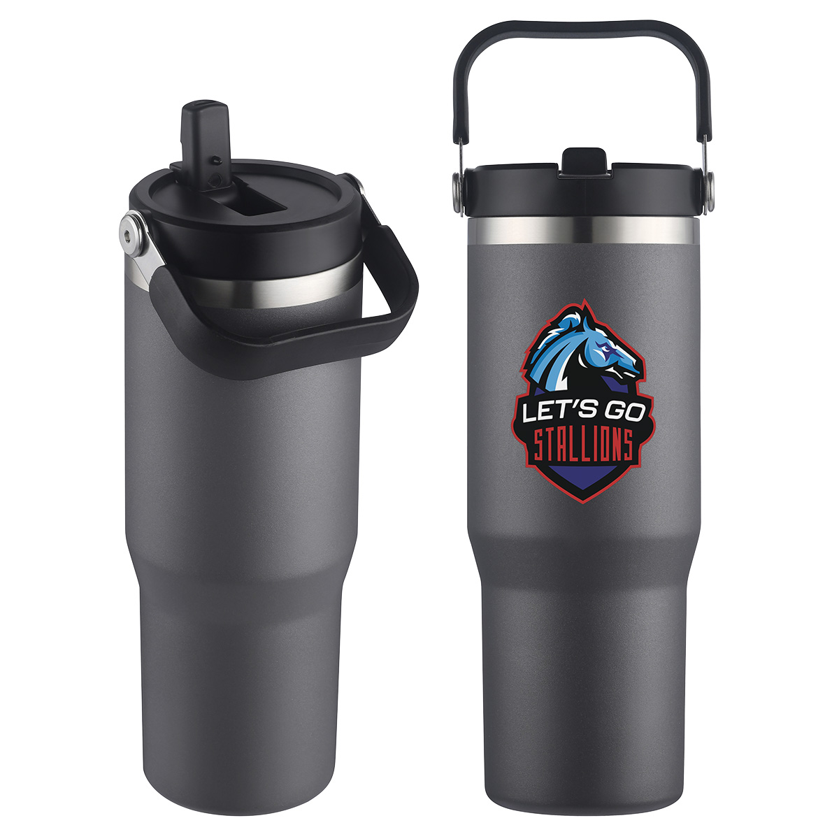 Tollara 30 oz Vacuum Insulated Tumbler with Flip Top Spout 1