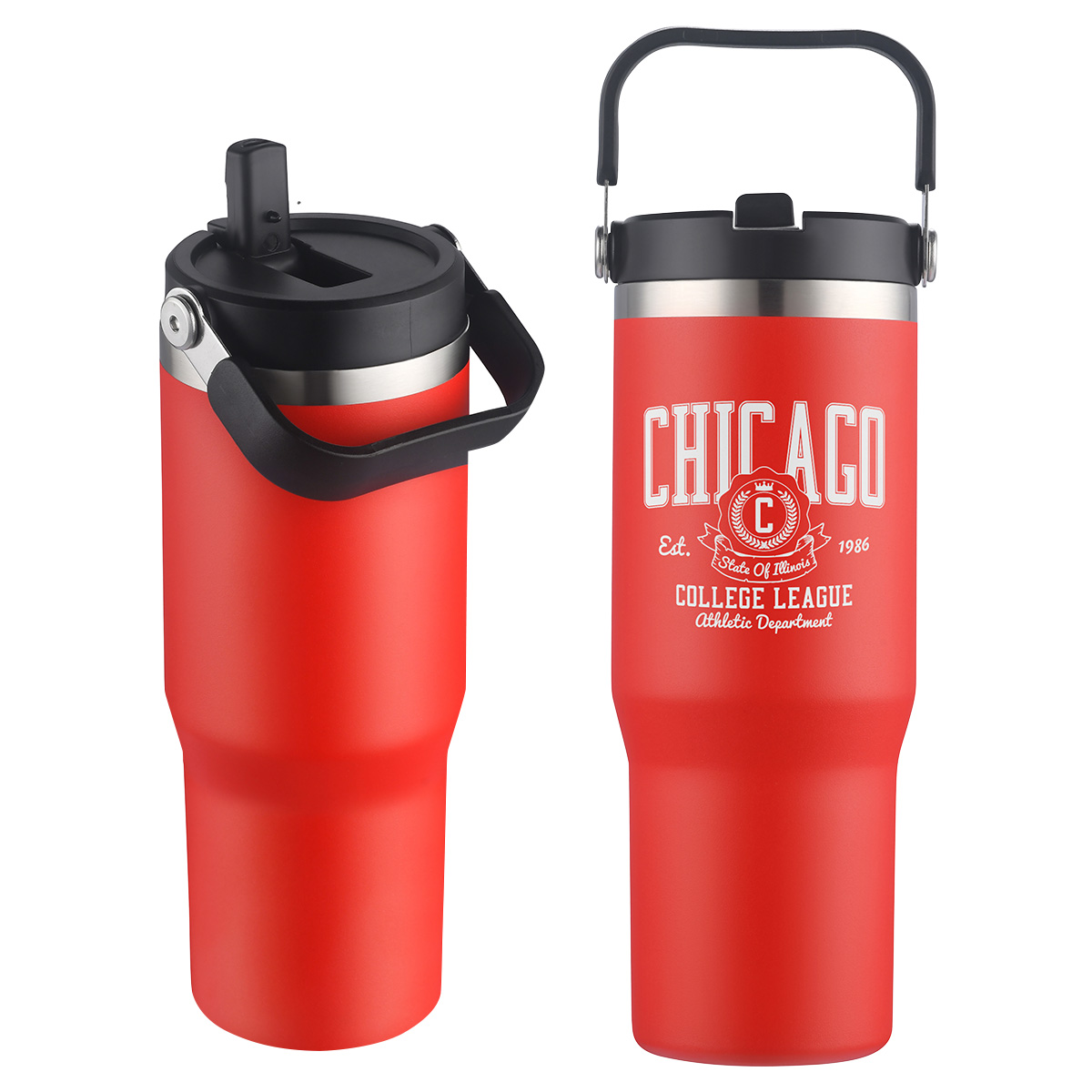 Tollara 30 oz Vacuum Insulated Tumbler with Flip Top Spout 1