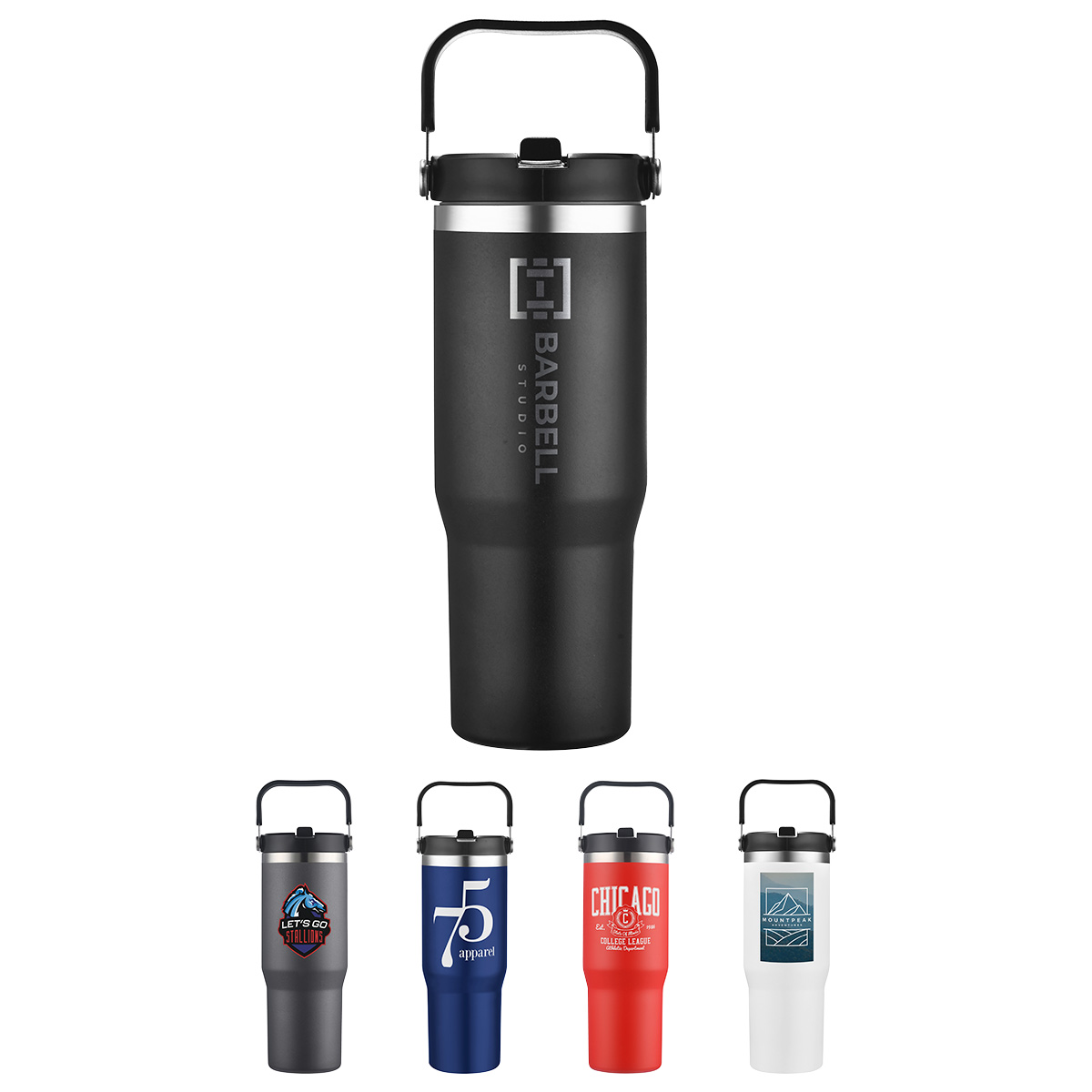 Tollara 30 oz Vacuum Insulated Tumbler with Flip Top Spout 1