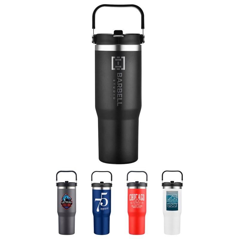 Tollara 30 oz Vacuum Insulated Tumbler with Flip Top Spout 1 Tollara 30 oz Vacuum Insulated Tumbler with Flip Top Spout 1