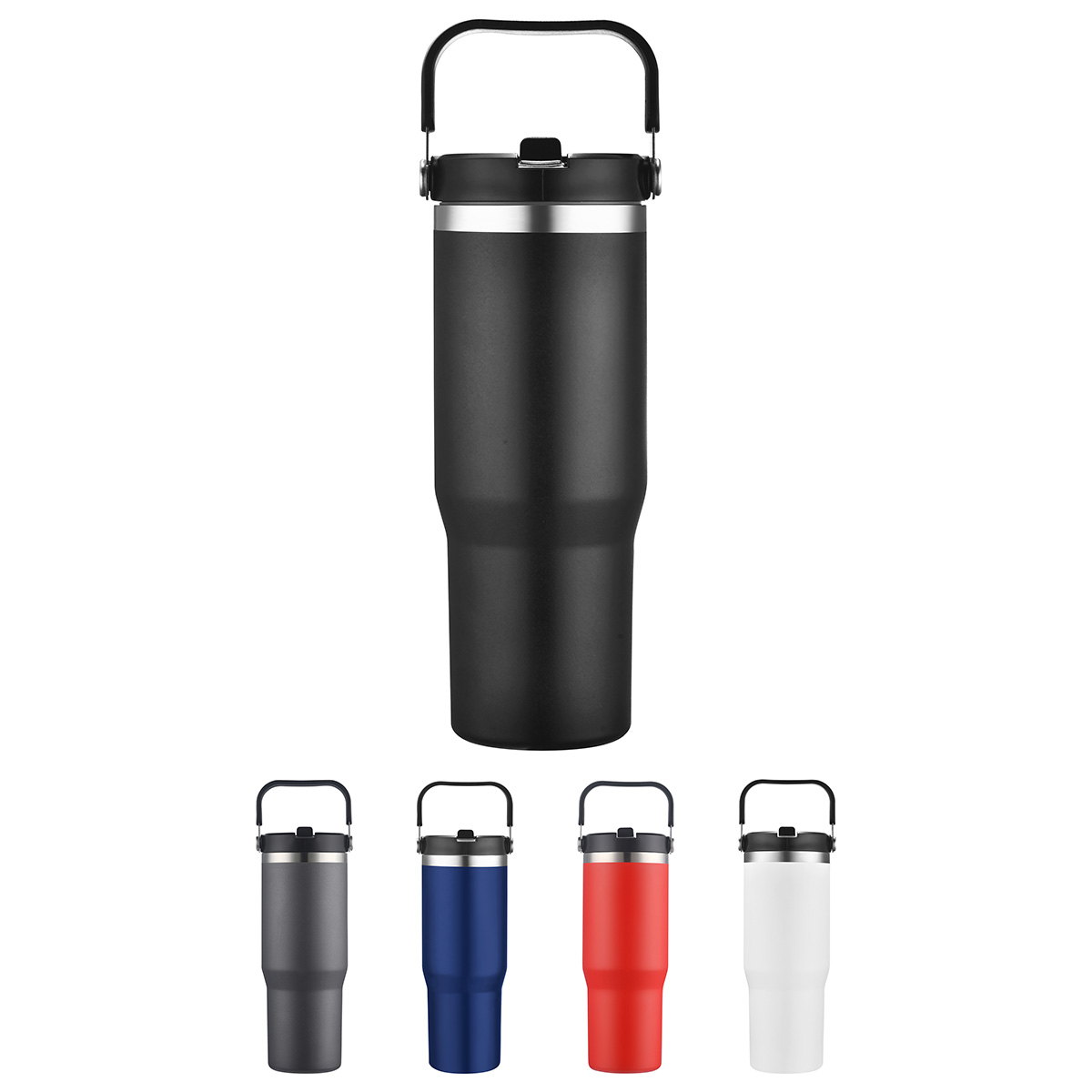 Tollara 30 oz Vacuum Insulated Tumbler with Flip Top Spout 1