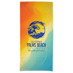 Silk Touch Beach Blanket/Towel 30" x 60" 360GSM Poly/Cotton - Full Color 1 Silk Touch Beach Blanket/Towel 30" x 60" 360GSM Poly/Cotton - Full Color 1