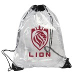 Diamond Clear TPU Drawstring Backpack - Clear Diamond Clear TPU Drawstring Backpack - Clear