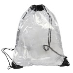 Diamond Clear TPU Drawstring Backpack - Clear Diamond Clear TPU Drawstring Backpack - Clear