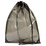 Diamond Clear TPU Drawstring Backpack - Smoke Diamond Clear TPU Drawstring Backpack - Smoke