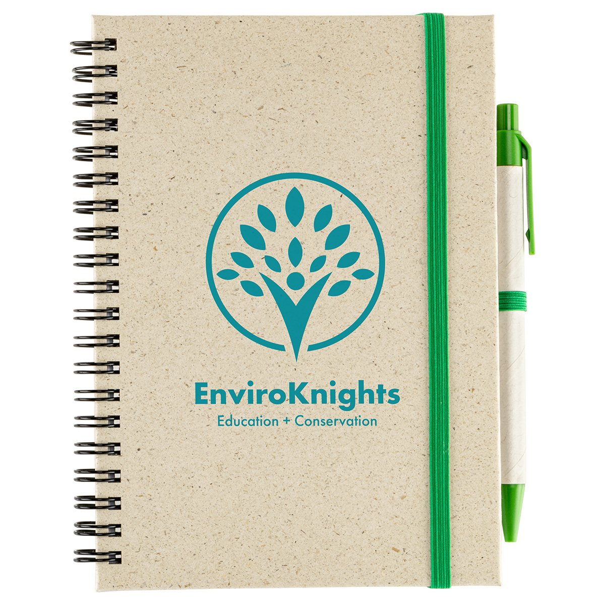 Prairie Fragrant Grass Recycled Spiral Notebook with Pen 1