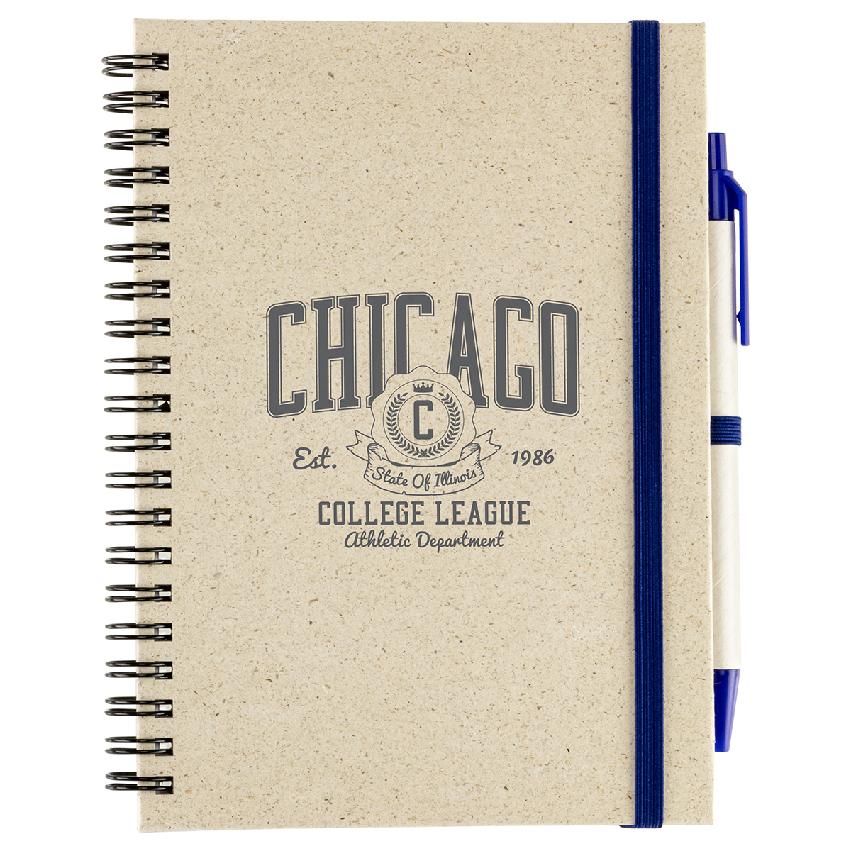 Prairie Fragrant Grass Recycled Spiral Notebook with Pen 1
