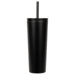 Bradford 24 oz Vacuum Insulated Stainless Steel Tumbler with Straw - Black Bradford 24 oz Vacuum Insulated Stainless Steel Tumbler with Straw - Black