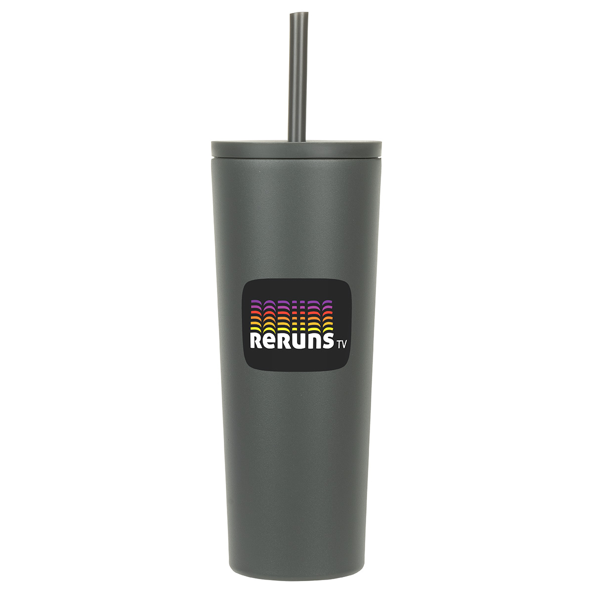 Bradford 24 oz Vacuum Insulated Stainless Steel Tumbler with Straw 1