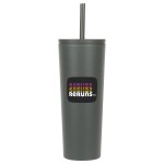 Bradford 24 oz Vacuum Insulated Stainless Steel Tumbler with Straw - Cool Gray Bradford 24 oz Vacuum Insulated Stainless Steel Tumbler with Straw - Cool Gray