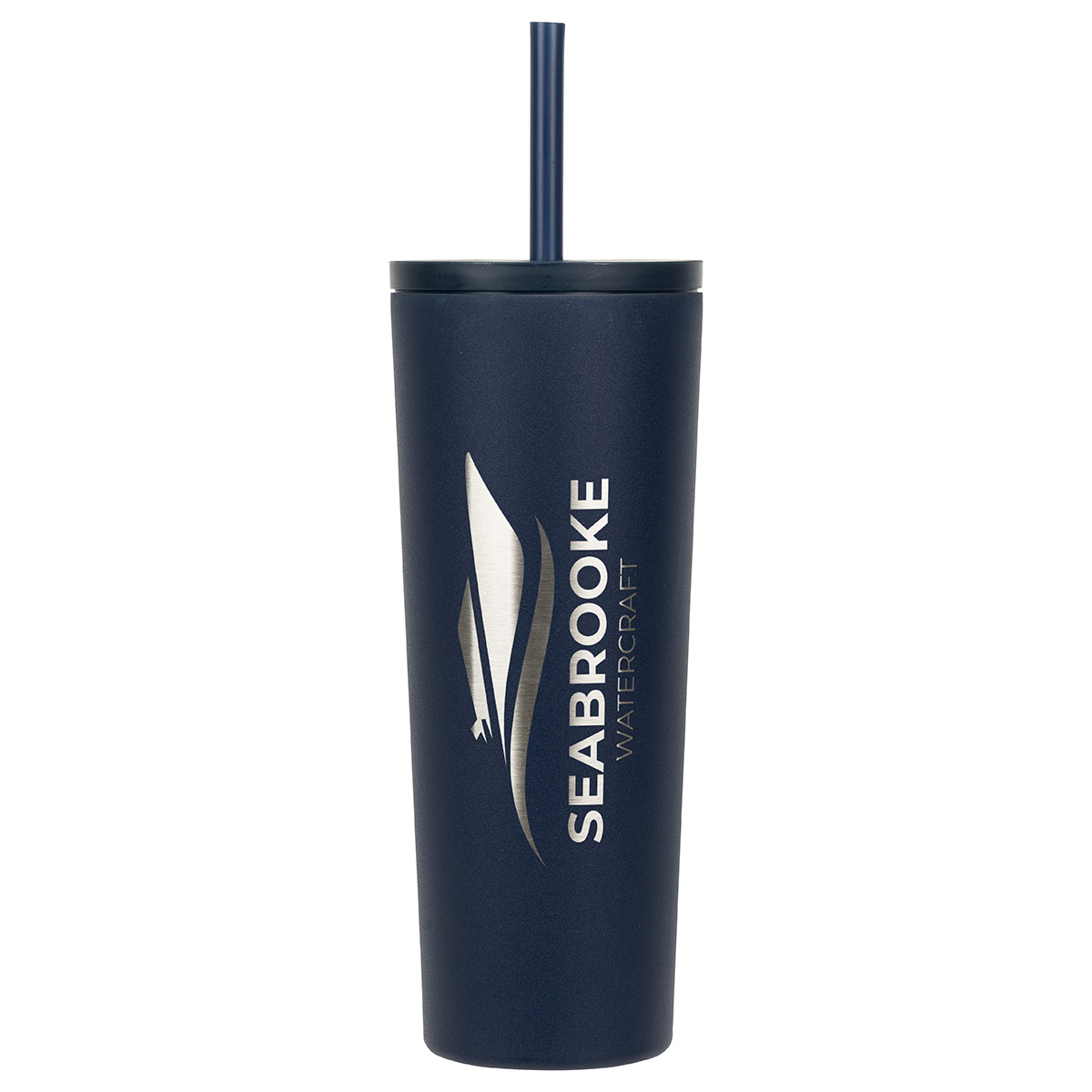 Bradford 24 oz Vacuum Insulated Stainless Steel Tumbler with Straw 1