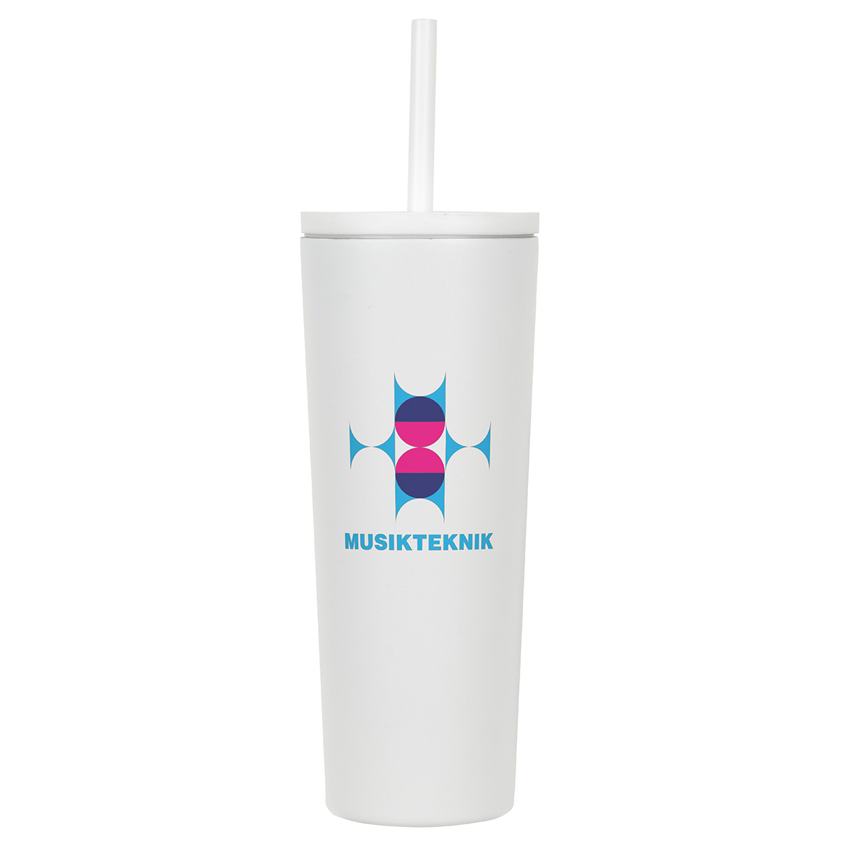 Bradford 24 oz Vacuum Insulated Stainless Steel Tumbler with Straw 1