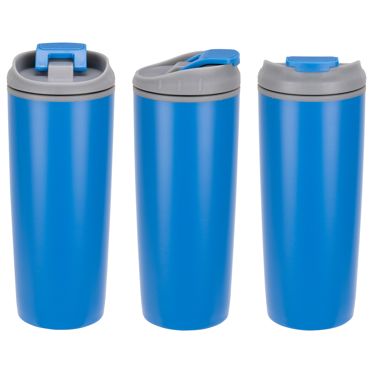Olympia 17 oz Stainless Steel/Polypropylene Tumbler with Flip Top Lid 1