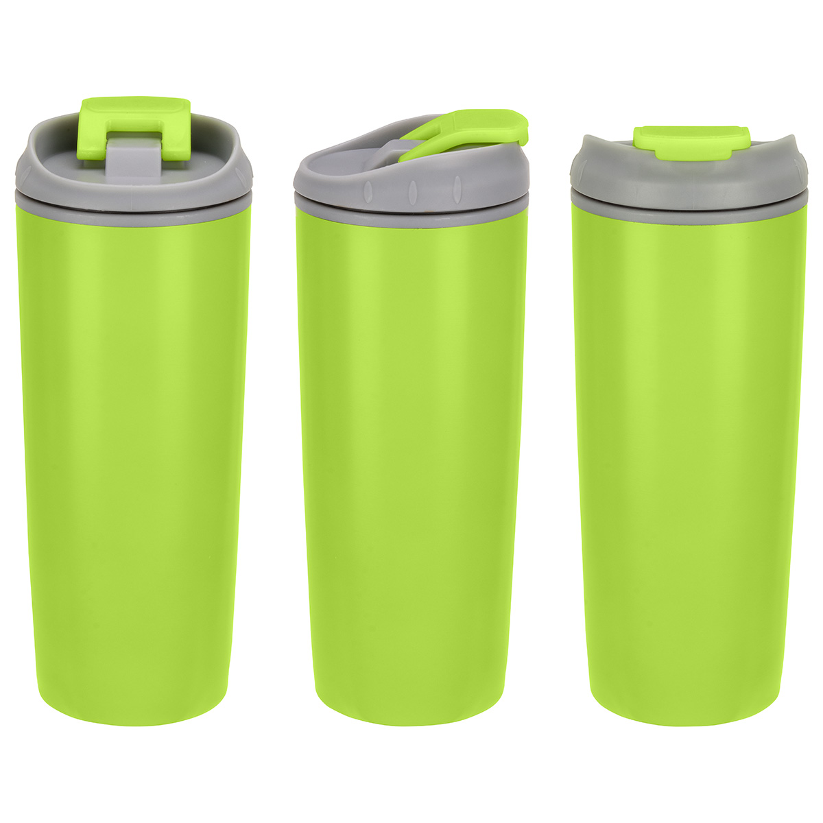 Olympia 17 oz Stainless Steel/Polypropylene Tumbler with Flip Top Lid 1